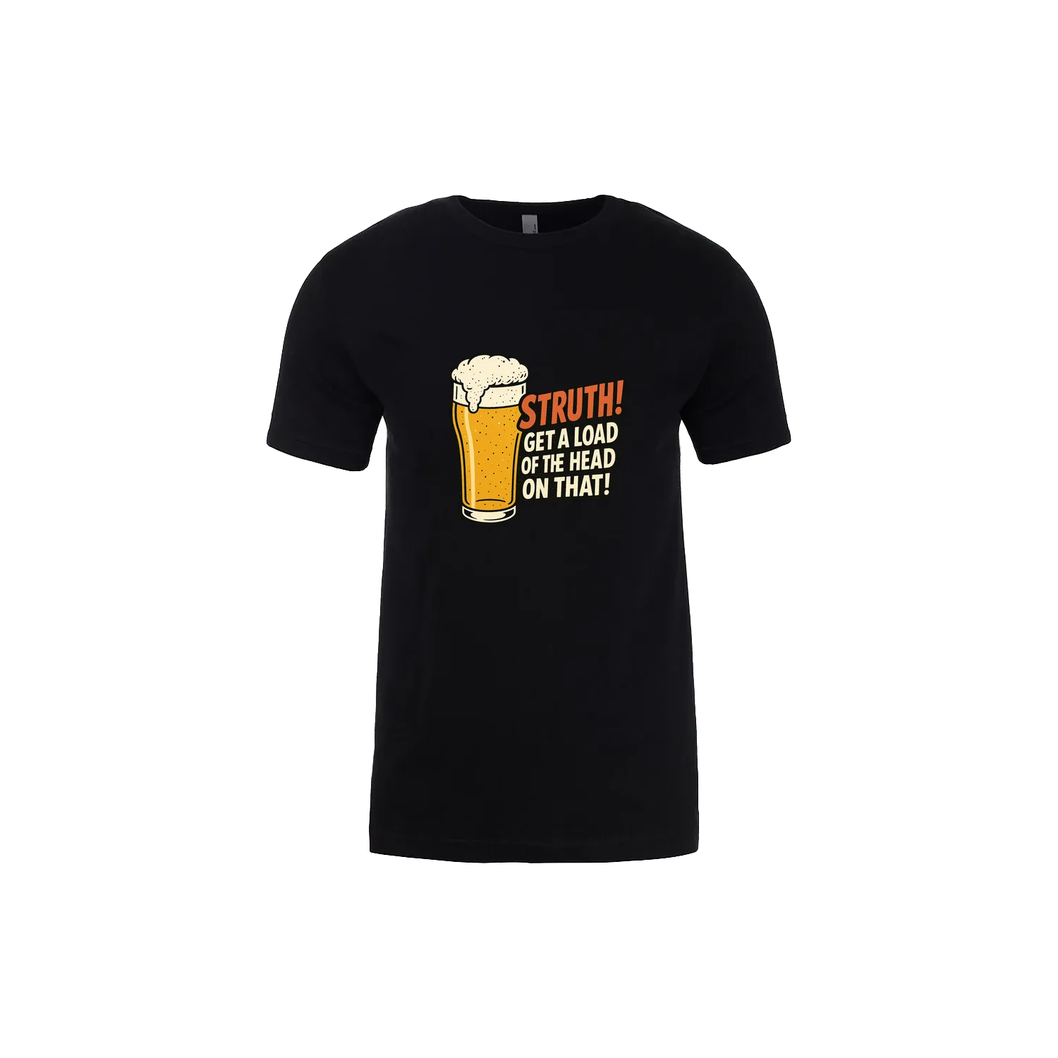 Black front flat lay