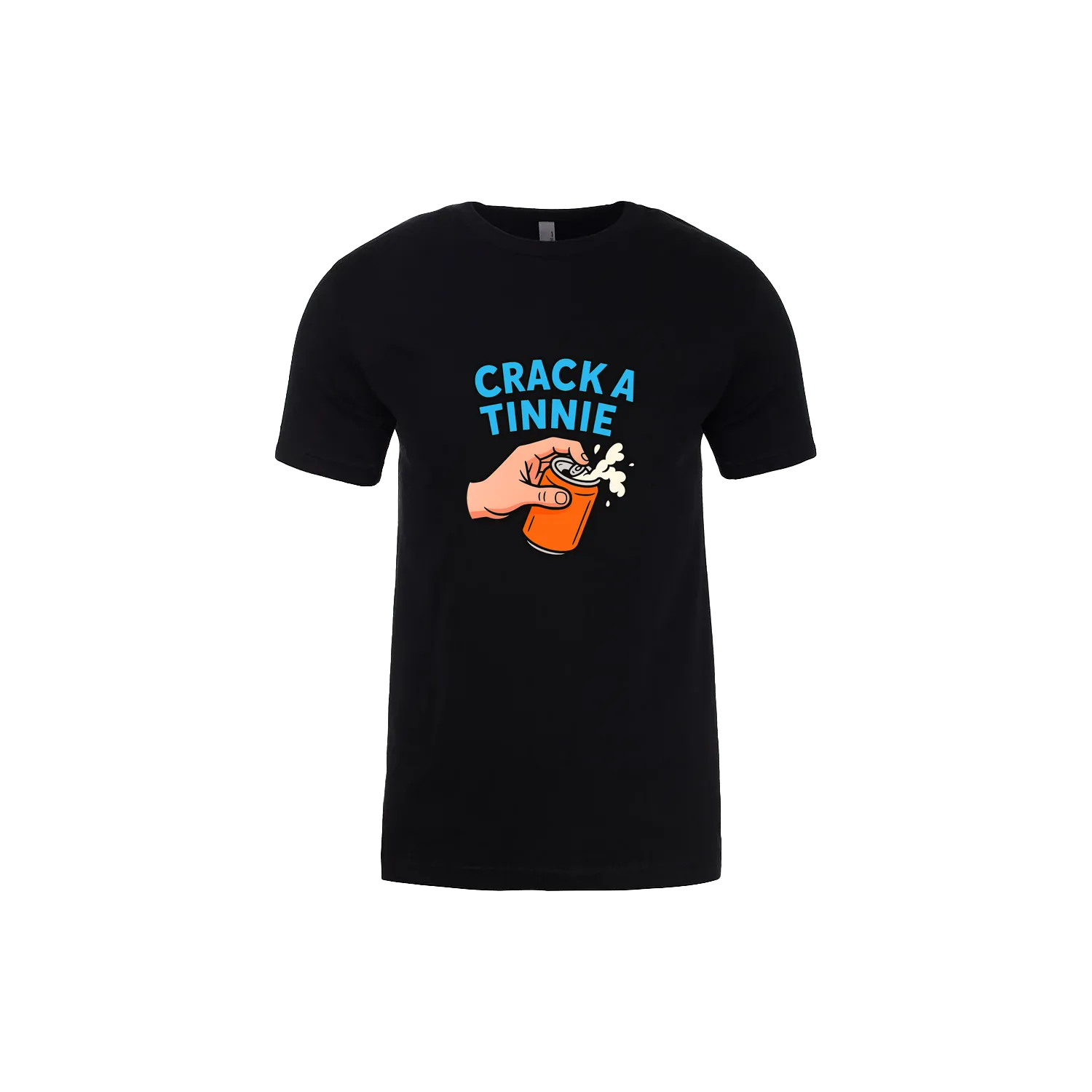 Black front flat lay