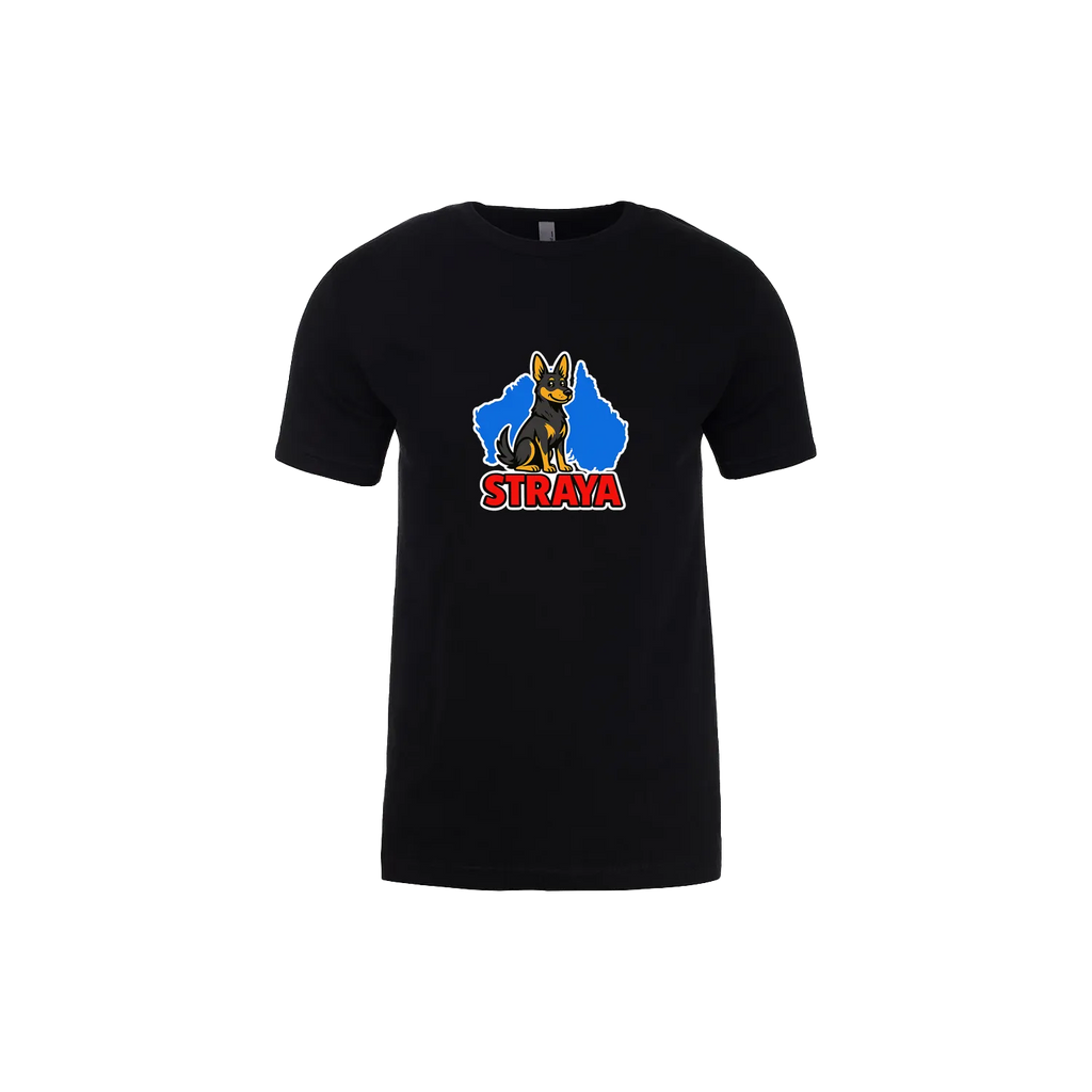 Black front flat lay