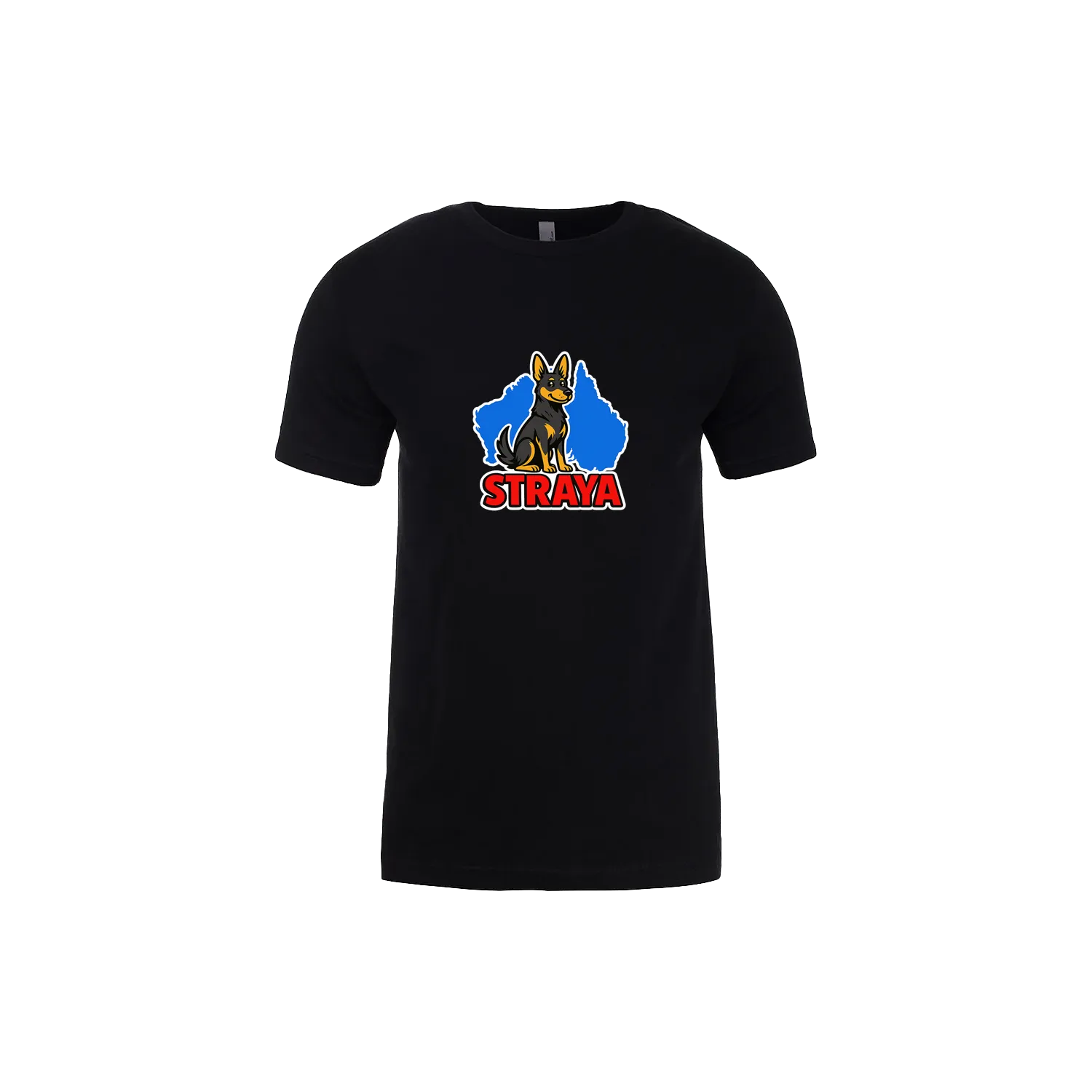 Black front flat lay