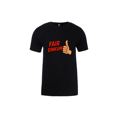 Black front flat lay