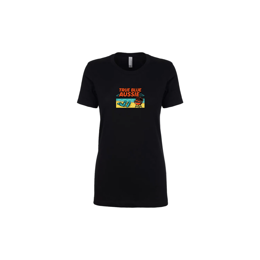 Black front flat lay