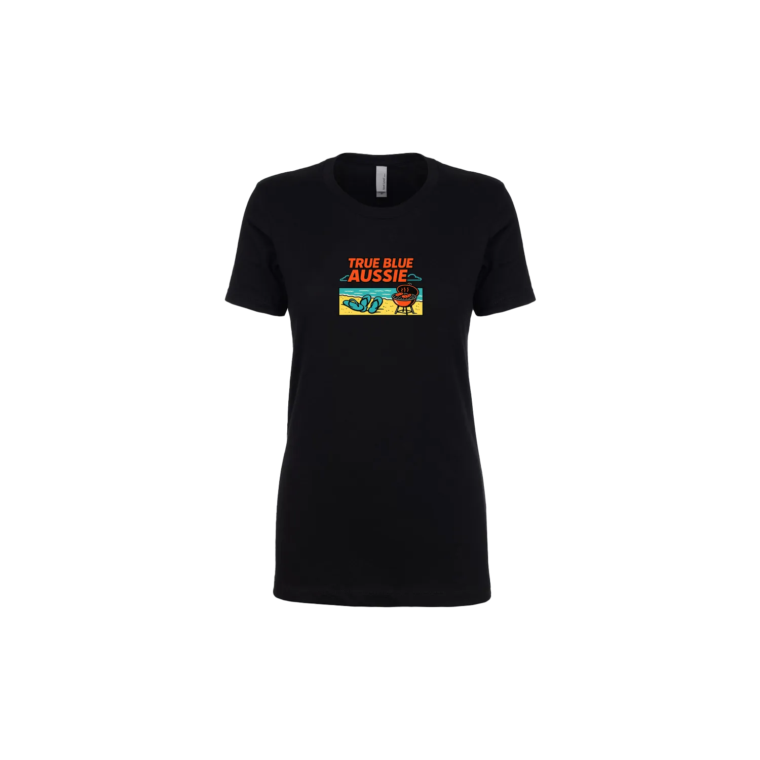 Black front flat lay