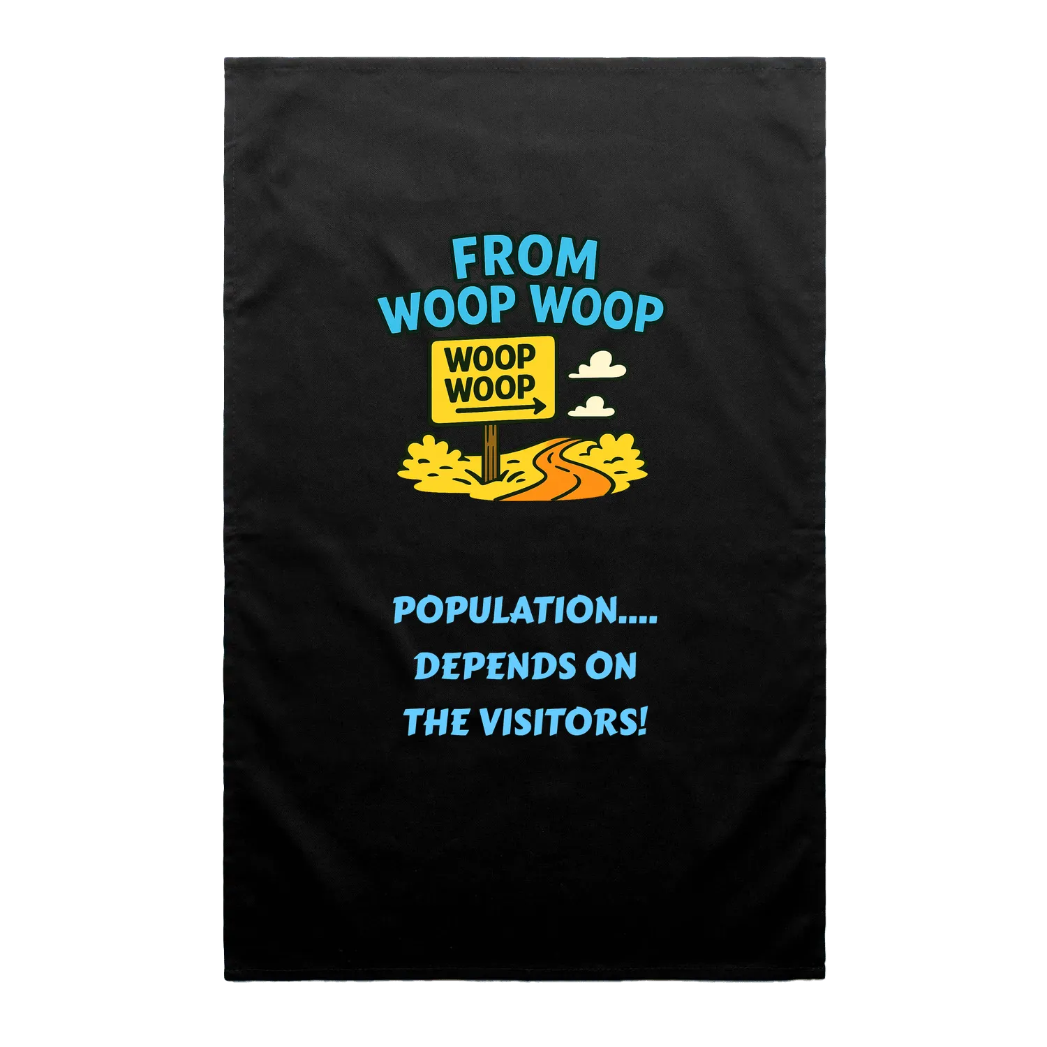 Black front flat lay