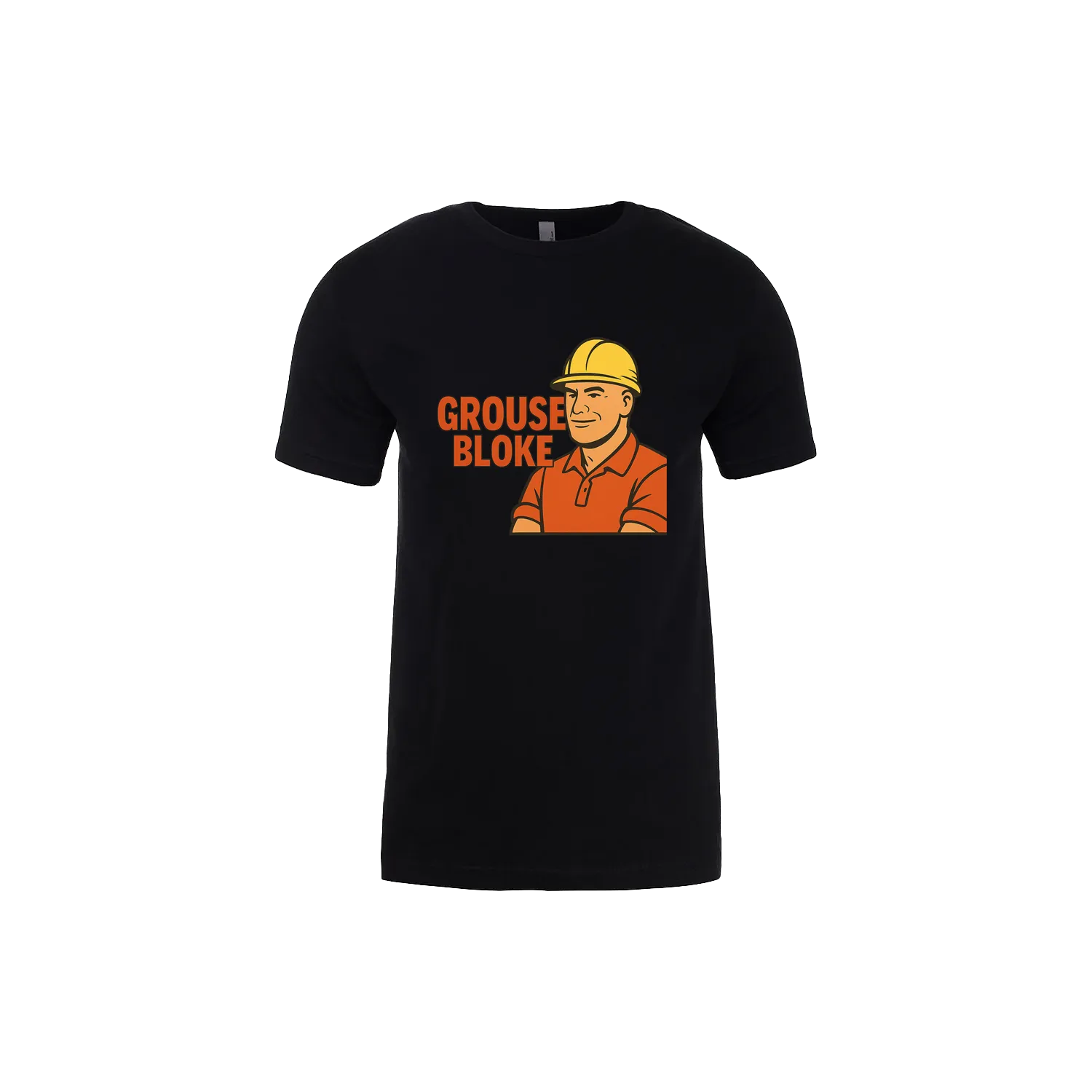 Black front flat lay