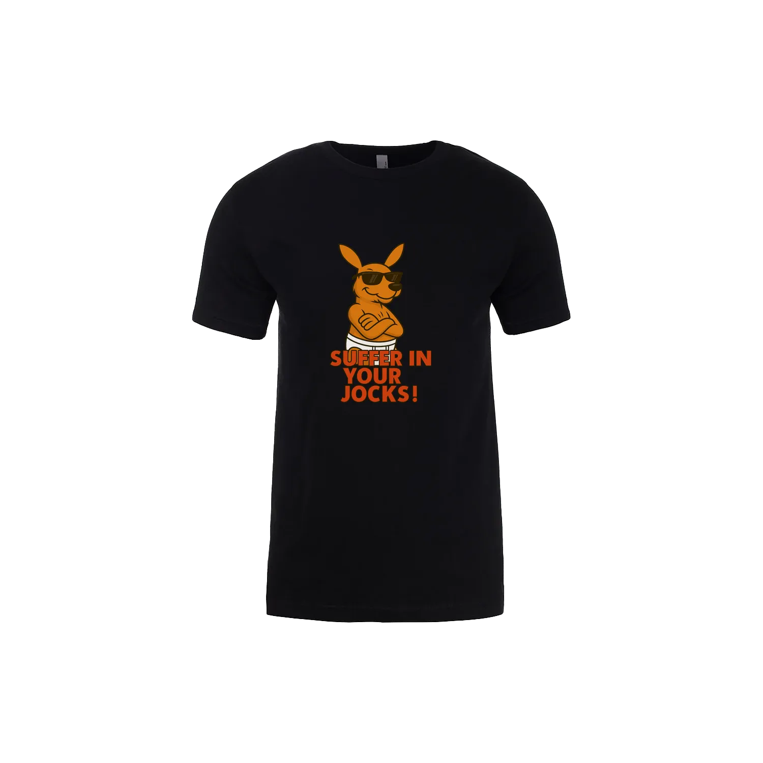 Black front flat lay