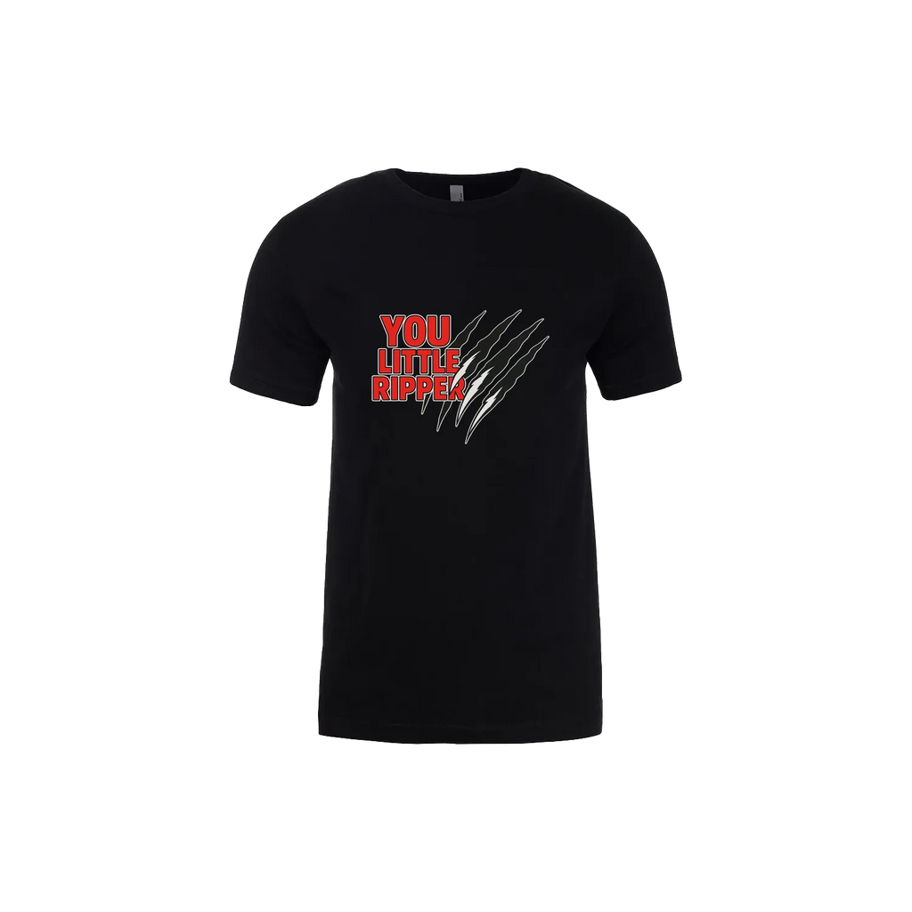 Black front flat lay