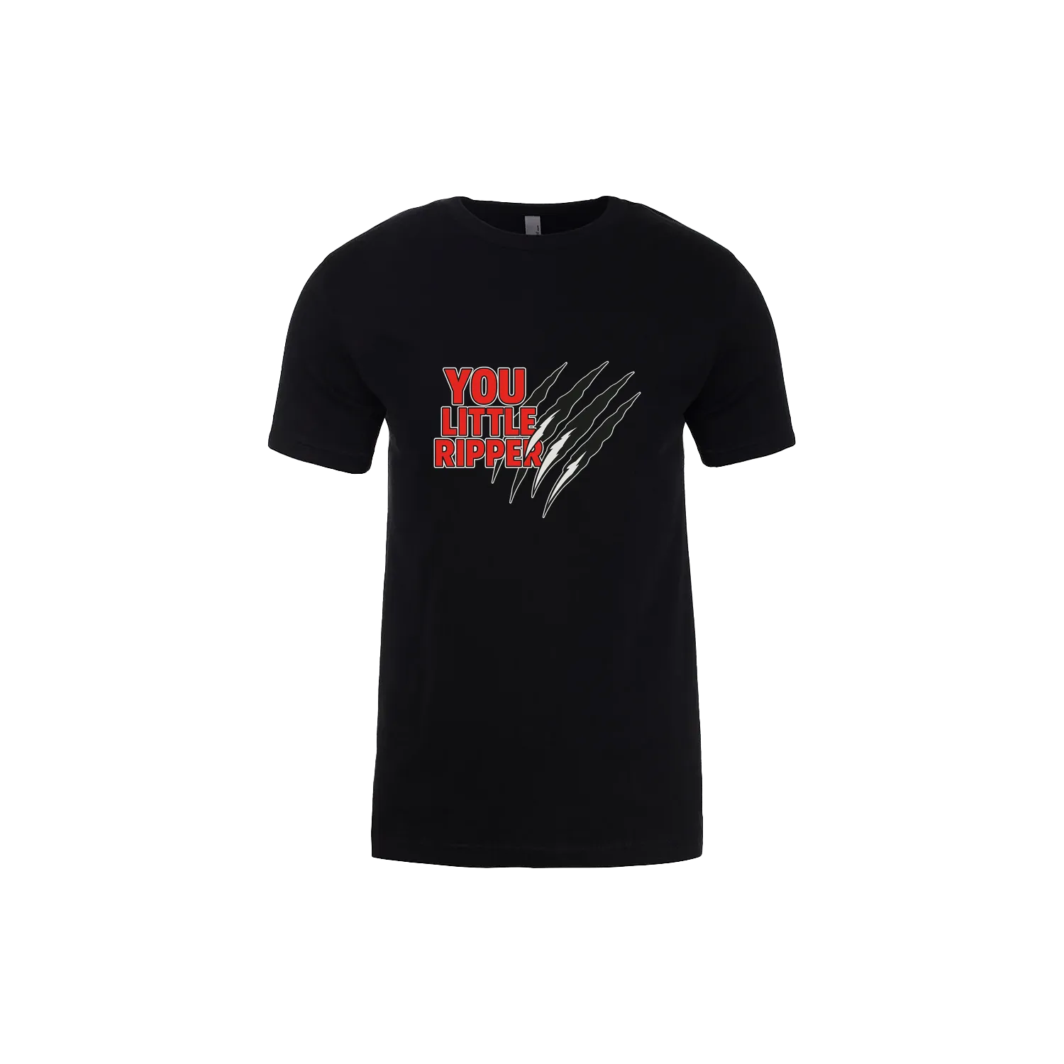 Black front flat lay