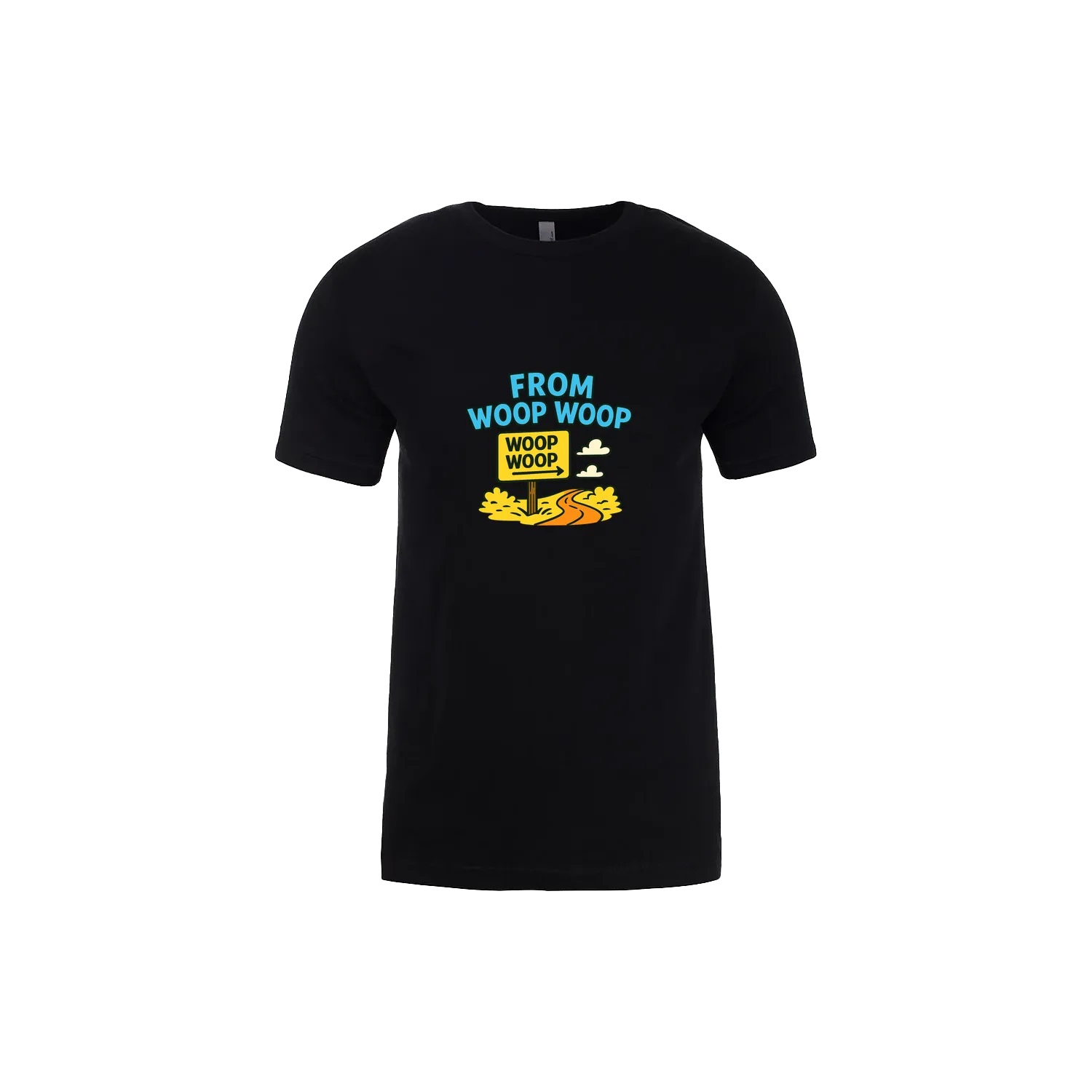 Black front flat lay