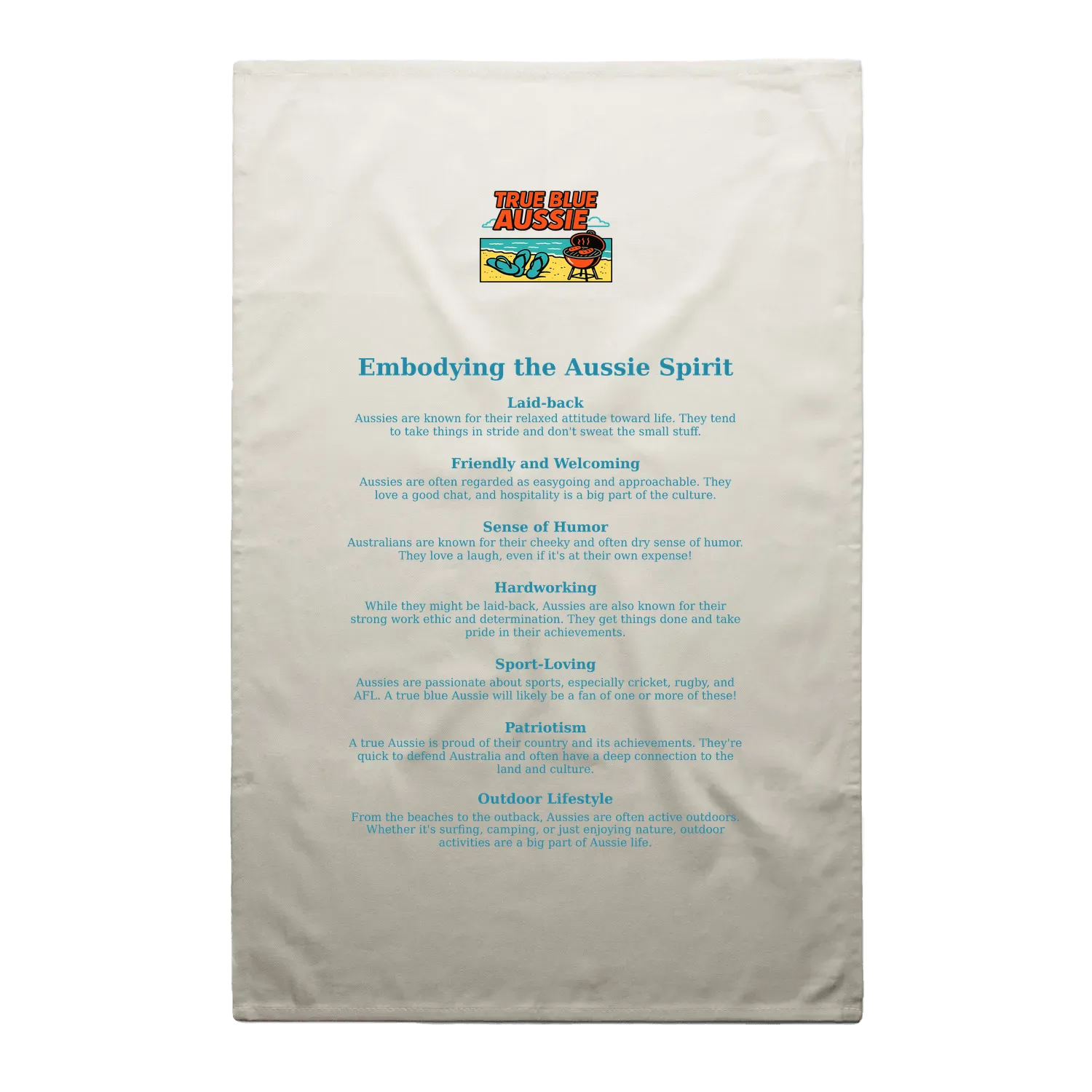 Cream front flat lay