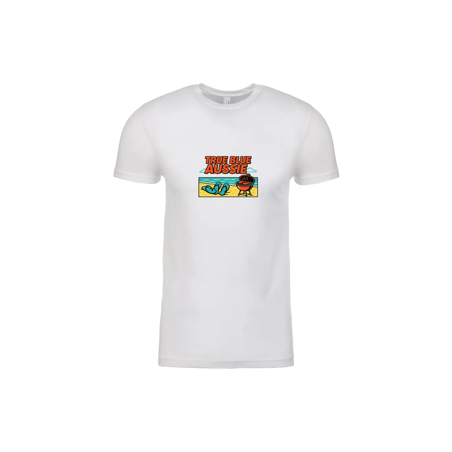 White front flat lay