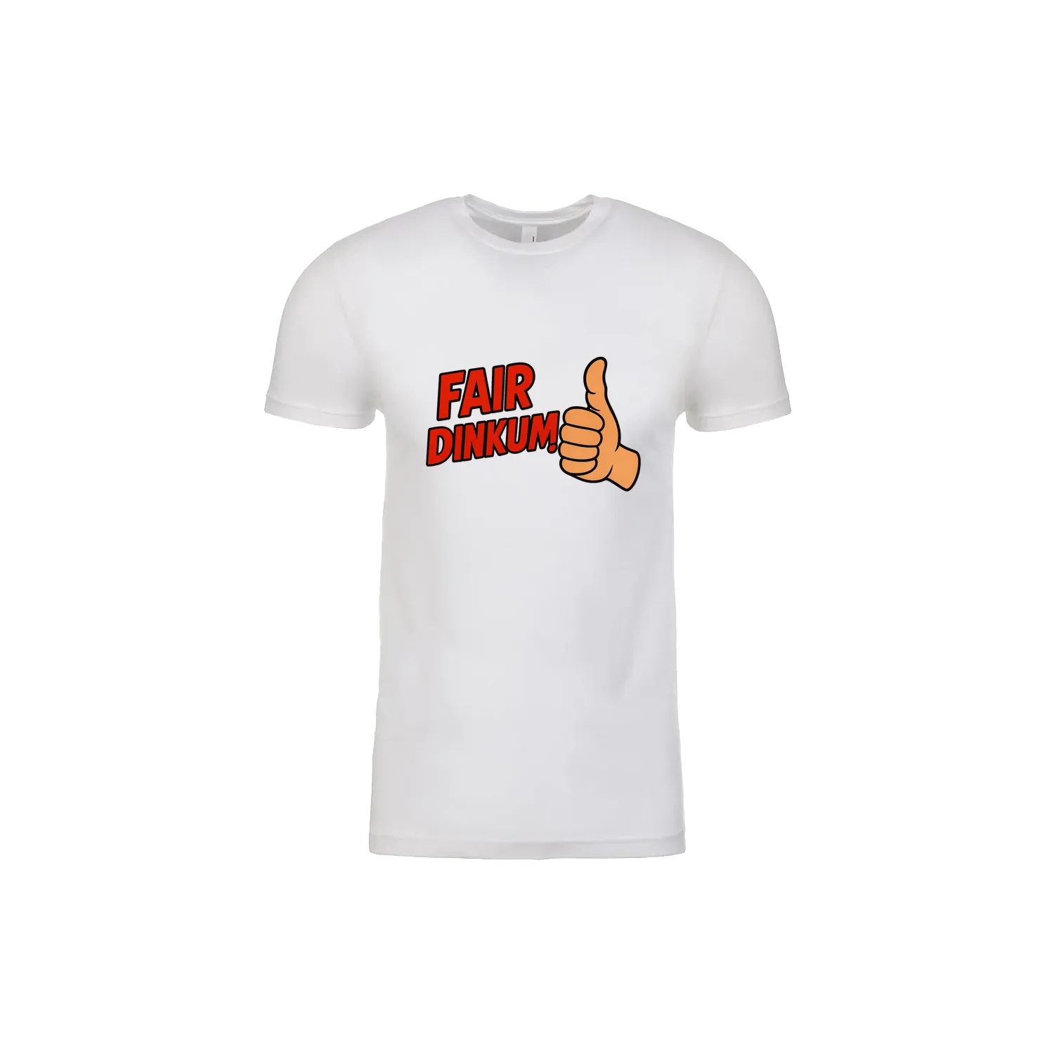 White front flat lay